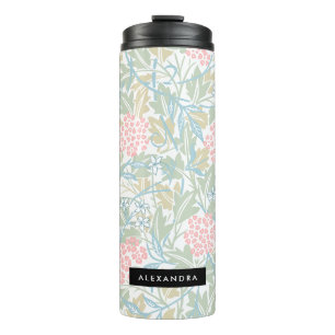 Bouteilles Isothermes Monogramme Coloré Floral Moderne Vintage Rose vert