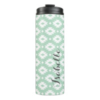 Monogramme d'aztèque gris et de mer