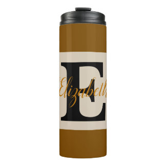 Bouteilles Isothermes Monogramme de fille et nom rose violet bagages