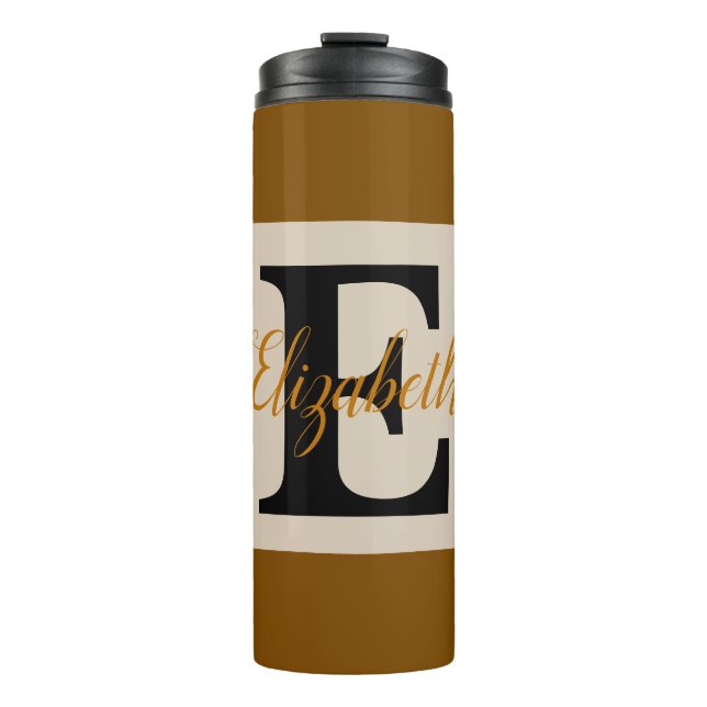 Bouteilles Isothermes Monogramme de fille et nom rose violet bagages (Devant)