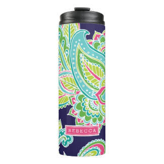 Bouteilles Isothermes Monogramme de marguerite bohème coloré