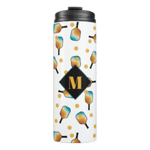 Bouteilles Isothermes Monogramme de Motif de balle et de pagaie rétro