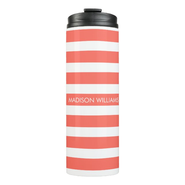 Bouteilles Isothermes Monogramme de script de nom personnalisé (Devant)