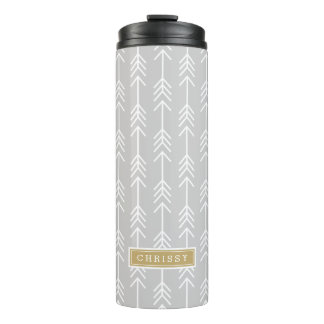 Bouteilles Isothermes Monogramme des flèches gris et or
