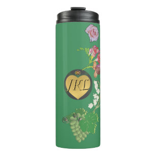 Bouteilles Isothermes Monogramme Fruit vert et Floral