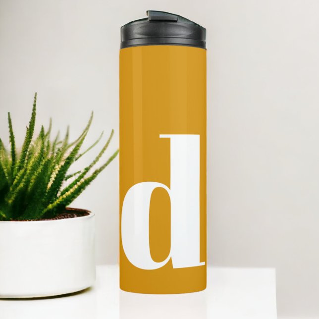 Bouteilles Isothermes Monogramme initial personnalisé Moderne simple (Personalized Initial Monogram Modern Simple Thermal Tumbler from Ricaso. Bold colorful design.)