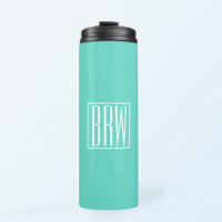 Monogramme Initiales 3 Modernes Gras | Blanc Sur A