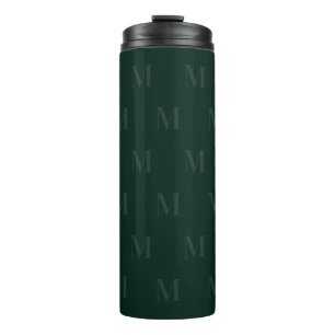 Bouteilles Isothermes Monogramme minimaliste minimaliste de forêt profon