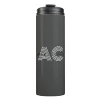 Monogramme moderne noir et gris