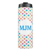 Monogramme Motif diamant Tumbler thermique