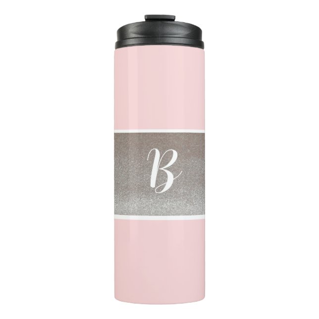 Bouteilles Isothermes Monogramme Pink Sparkie Thermal Tumbler (Devant)