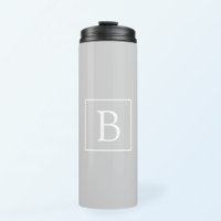 Monogramme simple gris clair