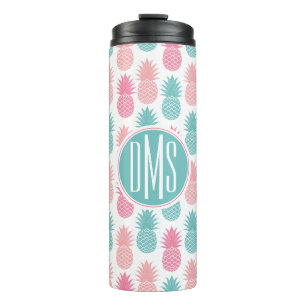 Bouteilles Isothermes Monogramme vintage du motif   d'ananas