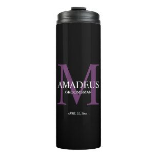 Bouteilles Isothermes Monogramme violet tumeur thermique nommée