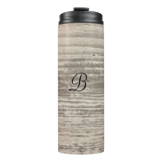 Bouteilles Isothermes Monogramme Zen Wood Grain Noir Brown (Devant)