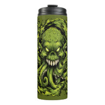 Monstre Tentacule Vert Créatif Tumbler Thermique