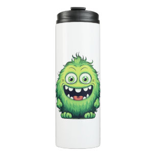 Bouteilles Isothermes Monstre Vert Mignon Dessin Animé Souriant