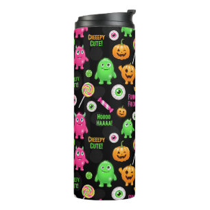 Bouteilles Isothermes Monstres "Déplaisants mignons" et Halloween amusan