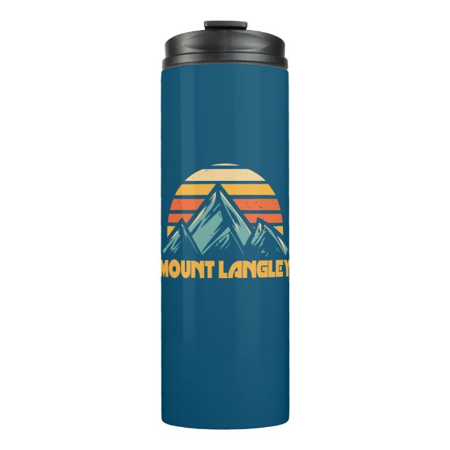 Bouteilles Isothermes Mont Langley Californie Turquoise Rétro (Devant)