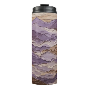 Bouteilles Isothermes Montagne Mystique pourpre et Brown