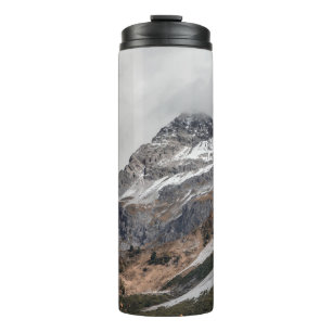 BOUTEILLES ISOTHERMES MONTAGNES GRIS AVEC NEIGE ENTOURÉE DE TR