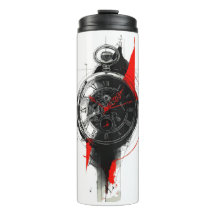Montre de poche abstraite Trash Polka Tumbler ther