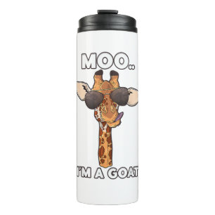 Bouteilles Isothermes Moo Je suis une chèvre Giraffe Lover Animaux Lover