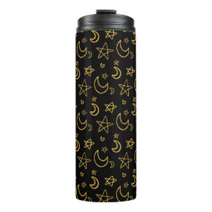 Bouteilles Isothermes Moons et étoiles Motif or