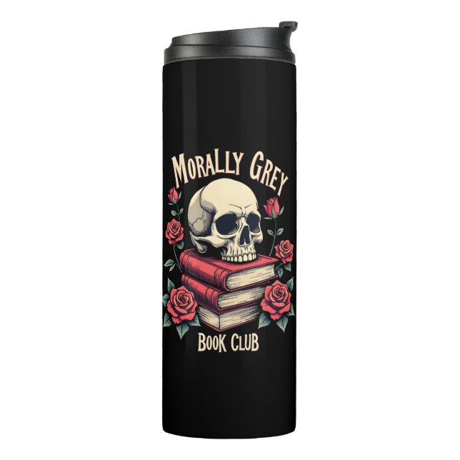 Bouteilles Isothermes Morale gris Merch Dark Romance Romantasy Smut (Tourné sur la gauche)
