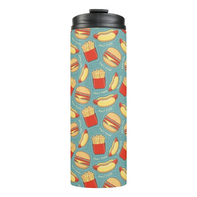 Bouteilles Isothermes Motif 3 d'aliments de préparation rapide (Devant)