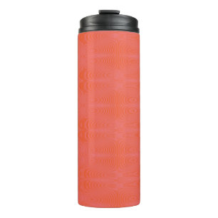 Bouteilles Isothermes Motif à rayures ondulées rose et corail Abstra m