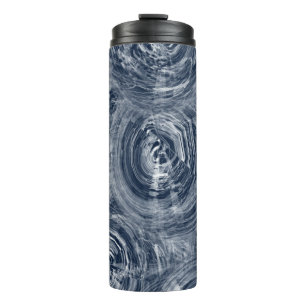 Bouteilles Isothermes Motif Abstrait bleu et blanc