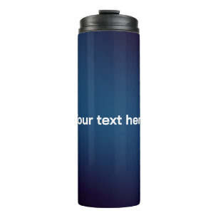 Bouteilles Isothermes Motif Abstrait bleu foncé Ajoutez du texte
