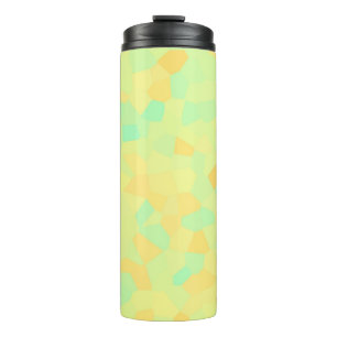 Bouteilles Isothermes motif Abstrait de formes jaune et verte
