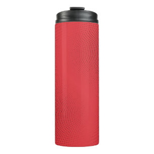 Bouteilles Isothermes motif Abstrait en demi-teinte monochrome rouge. Cu