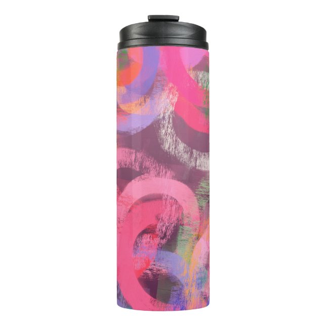 Bouteilles Isothermes Motif abstrait fait main. Art moderne (Devant)