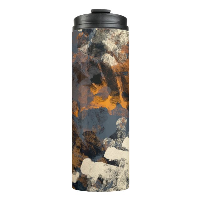 Bouteilles Isothermes Motif abstrait fait main. Art moderne (Devant)