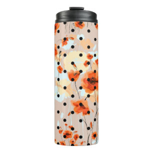 Bouteilles Isothermes Motif Abstrait fleuri sans soudure avec pâté de ca
