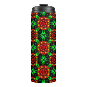Bouteilles Isothermes Motif Abstrait Floral Moderne Bohème Élégant #504