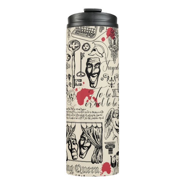 Bouteilles Isothermes motif Abstrait sans faille sur le thème du théâtre (Devant)