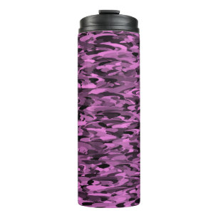 Bouteilles Isothermes Motif Abstrait Violet Noir