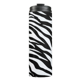Bouteilles Isothermes Motif animalier safari zèbre noir et blanc