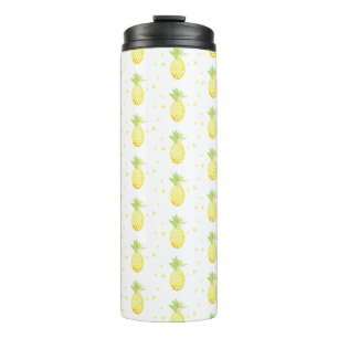 Bouteilles Isothermes Motif aquarelle tropical sucré ananas été