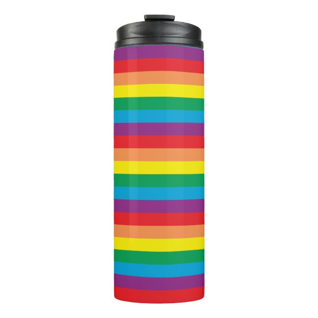 Bouteilles Isothermes Motif arc-en-ciel simple (Devant)