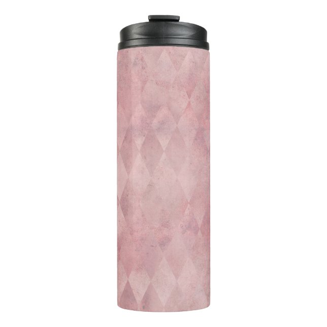 Bouteilles Isothermes Motif arlequin rose Grunge (Devant)