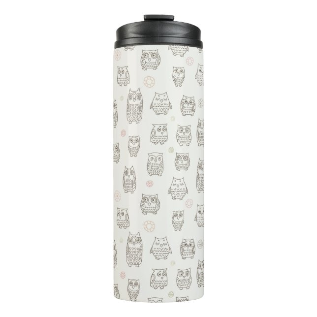 Bouteilles Isothermes Motif avec des hiboux (Devant)