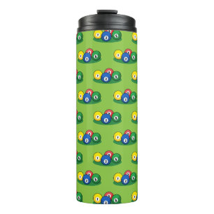 Bouteilles Isothermes Motif Billard Pool Snooker Balls