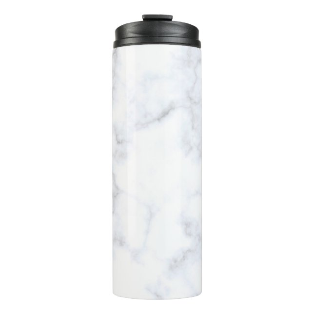 Bouteilles Isothermes Motif blanc texture marbre (Devant)