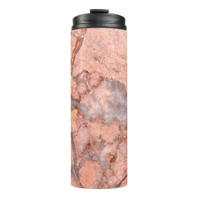 Bouteilles Isothermes Motif blanc texture marbre (Devant)
