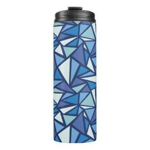 Bouteilles Isothermes Motif bleu abstrait de Crsytal de glace